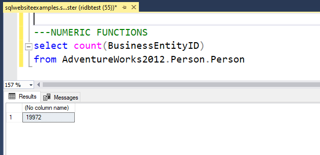 SQL COUNT() Function