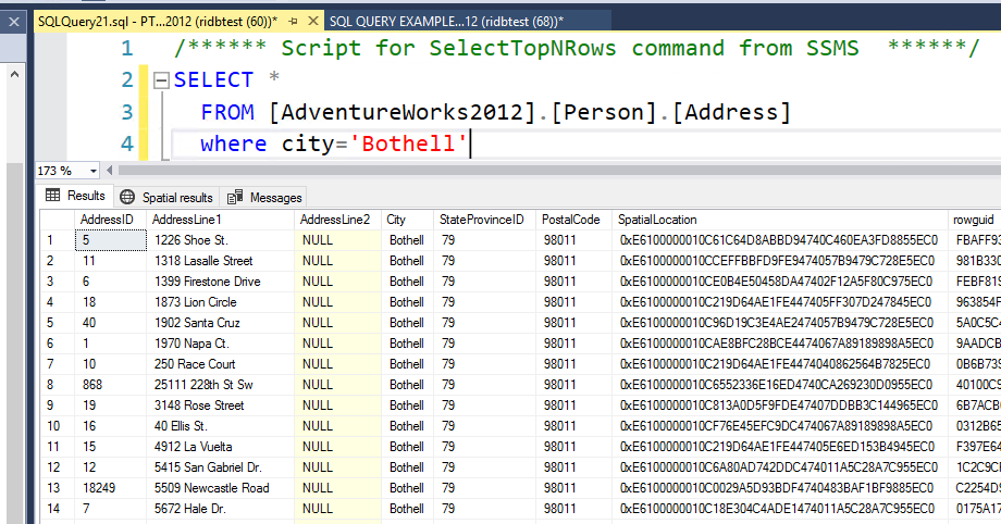 Where clause -SQL