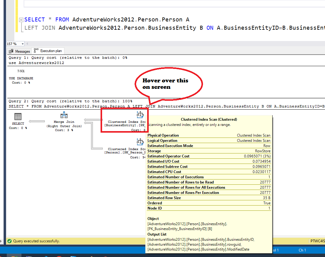 SQL-Understanding execution plans