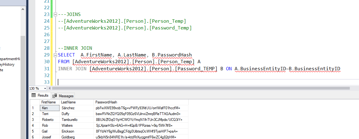 SQL Inner join