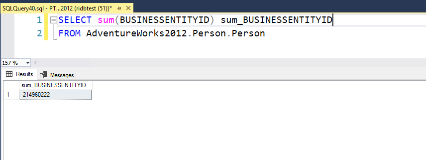 SQL SUM() Function
